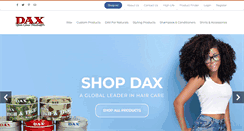 Desktop Screenshot of daxhaircare.com