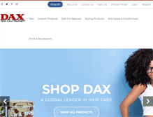 Tablet Screenshot of daxhaircare.com